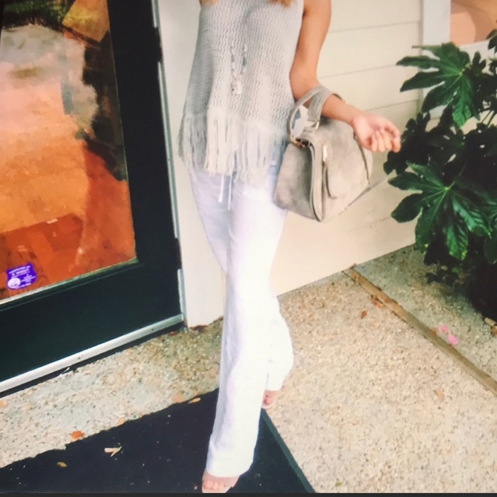 Michael Stars Linen Drawstring Pant